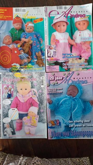 4 stuks, Andrea, Poppenkleertjes breien  beschikbaar voor biedingen
