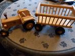 Nieuwe houten tractor met aanhanger, Ophalen of Verzenden