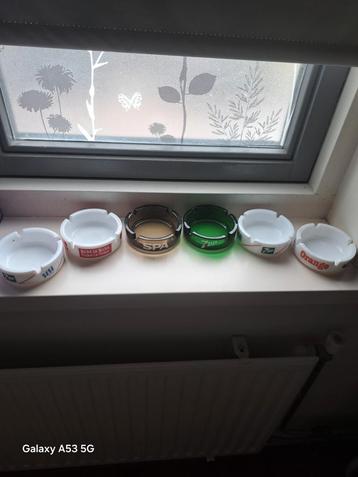Vintage Frisdrank Reclame Asbakken  Set van 6.Diameter 105mm beschikbaar voor biedingen