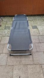 zwarte inklapbare stretcher , ligbed ,bed, Ophalen