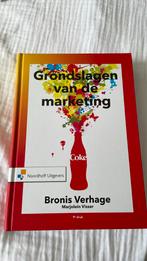 Bronis Verhage - Grondslagen van de marketing, Ophalen of Verzenden, Zo goed als nieuw, Economie en Marketing, Bronis Verhage; Marjolein Visser