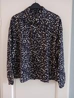Zwart met beige blouse, Ophalen, Zo goed als nieuw, Maat 46/48 (XL) of groter, Zwart