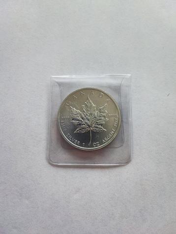 Zilver munt Maple Leaf 1 OZ beschikbaar voor biedingen