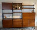 Vintage 60s Freestanding Wall Unit With Desk Module, Ophalen of Verzenden, Zo goed als nieuw, 25 tot 50 cm, Minder dan 100 cm