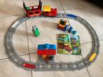 Lego Duplo stoomtrein + treinbrug (10874 + 10872), compleet!, Kinderen en Baby's, Ophalen of Verzenden, Zo goed als nieuw, Complete set