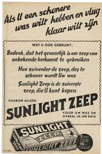 2x Als U een schonere was wilt hebben gebruik dan SUNLIGHT, Verzamelen, Merken en Reclamevoorwerpen, Verzenden, Zo goed als nieuw