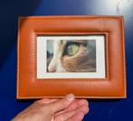 Leren lijst oranje ( hermes kleur ) incl foto 22 x 17 cm., Ophalen of Verzenden, Zo goed als nieuw, Minder dan 50 cm