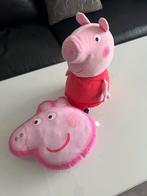 Peppa pig knuffel groot + kussentje, Ophalen of Verzenden, Zo goed als nieuw, Overige typen