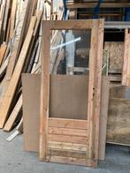 Deur hout Douglas met glas 76X192 Linksdraaiend, Ophalen, 80 tot 100 cm, Binnendeur, Zo goed als nieuw