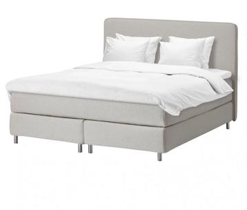 2 boxspring elementen 160cm breed lichtgrijs Ikea Engerdal