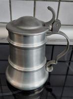 Tinnen kroes met deksel, Antiek en Kunst, Ophalen of Verzenden