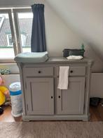 Grijze commode, Ophalen, Gebruikt, 50 tot 100 cm, Met deur(en)
