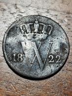 1 Cent 1822 - Koning Willem I - Zeldzame Munt, Postzegels en Munten, Munten | Nederland, Ophalen of Verzenden, Koning Willem I