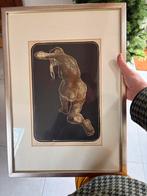 Jan van Geem - Knielend Naakt, Antiek en Kunst, Ophalen of Verzenden