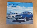 Peugeot 403 brochure 1963, Ophalen of Verzenden, Peugeot
