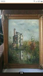 Schilderij kasteel, Antiek en Kunst, Kunst | Schilderijen | Klassiek, Ophalen of Verzenden