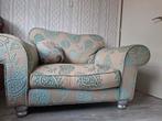 Loveseat zand met lichtblauw, Huis en Inrichting, Banken | Sofa's en Chaises Longues, Ophalen, Gebruikt, Tweepersoons, Minder dan 150 cm