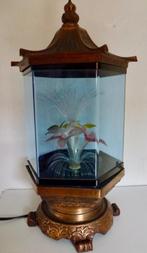 Vintage Pagoda Fiber Optic Lamp met kleur veranderende bloem, Verzenden, Vintage, Zo goed als nieuw, Minder dan 50 cm