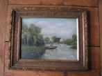 antiek gesigneerd schilderijtje nr LL 242 ger gerda, Antiek en Kunst, Kunst | Schilderijen | Klassiek, Verzenden