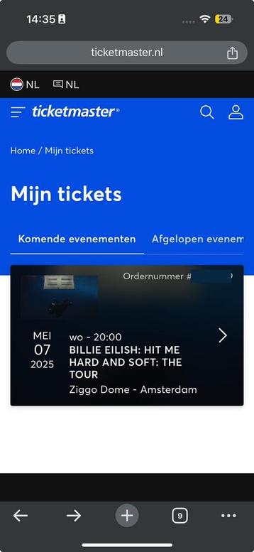 BILLIE EILISH | Staanplaats tickets | woensdag 7 mei | Ziggo beschikbaar voor biedingen