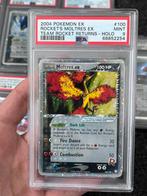Pokémon PSA 9 Moltres ex #100 Team Rocket Returns, Ophalen of Verzenden, Zo goed als nieuw, Losse kaart, Foil
