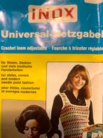 Inox verstelbare haakvork crochet loom netvork haken, Hobby en Vrije tijd, Breien en Haken, Ophalen of Verzenden, Gebruikt, Haken