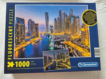 Clementoni fluorescent puzzle Dubai 1000 stukjes beschikbaar voor biedingen