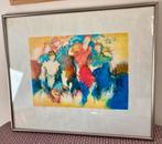Lithographie zeefdruk Arthur Bernard, Antiek en Kunst, Kunst | Litho's en Zeefdrukken, Ophalen
