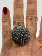 Z525 Prachtige brutalist zilveren ring (verstelbaar), Sieraden, Tassen en Uiterlijk, Ringen, Ophalen of Verzenden, Zo goed als nieuw