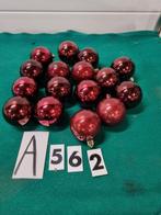 Kerstballen bordeaux rood 16 stuks, [a562], Diversen, Kerst, Ophalen of Verzenden, 'T Olde Gre-j, Info@toldegrej.nl, Endepoelstraat 20f Didam