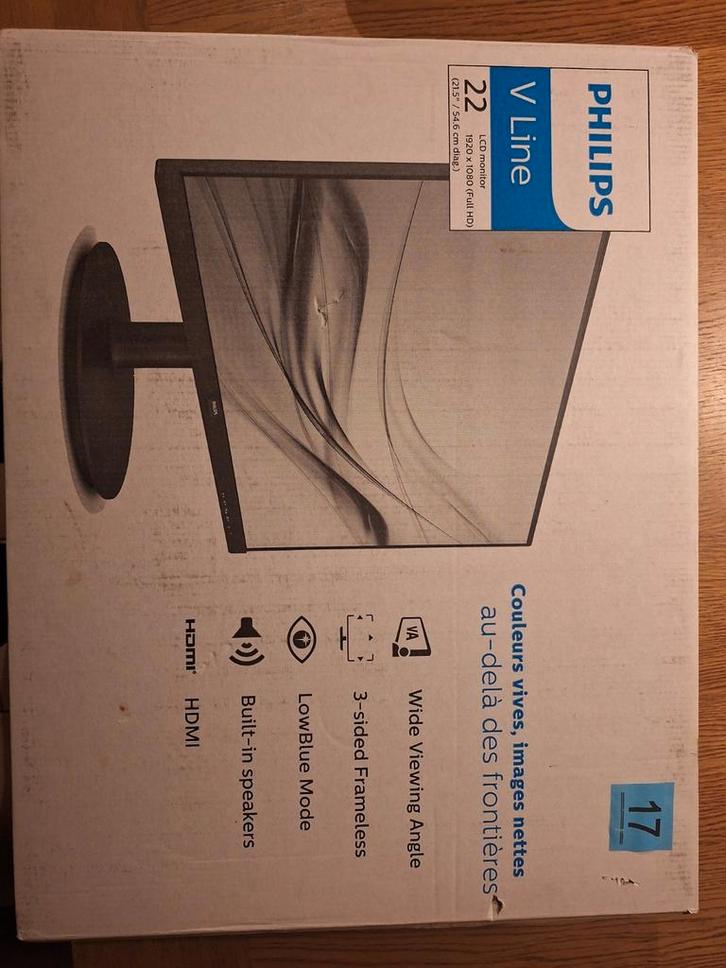 Philips V Line, Computers en Software, Monitoren, Zo goed als nieuw, 60 Hz of minder, LED, HD, Ophalen