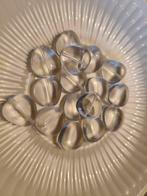 Glaskralen Plat - Transparant, Ophalen of Verzenden, Nieuw, Kraal