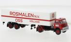 Brekina 1:87 Daf DO 2000 Koffer-SZ 1957 - Rosmalen NV Oss ro