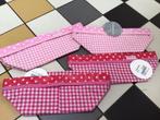 Cottonbaby roze mandje stippen fuchsia 4 stuks, Nieuw, Ophalen of Verzenden, Inrichting baby