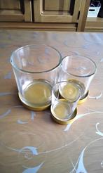 Snack houder, kaars houder, suiker melk stel Gusta, Overige typen, Ophalen of Verzenden, Overige stijlen, Glas