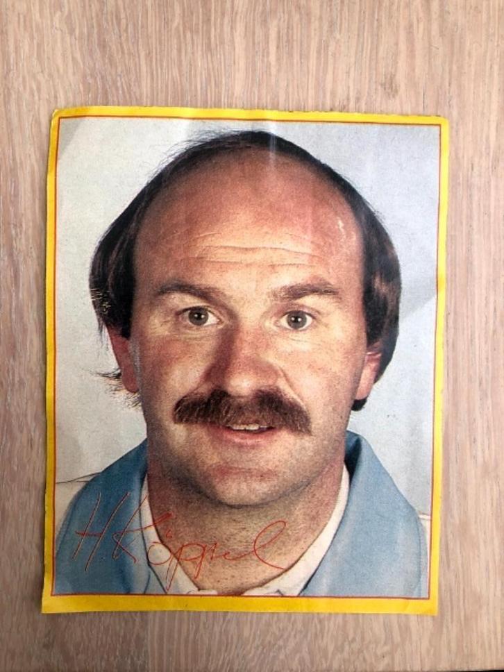 Plaatje van voetballer Horst Köppel, Verzamelen, Sportartikelen en Voetbal, Gebruikt, Poster, Plaatje of Sticker, Ophalen