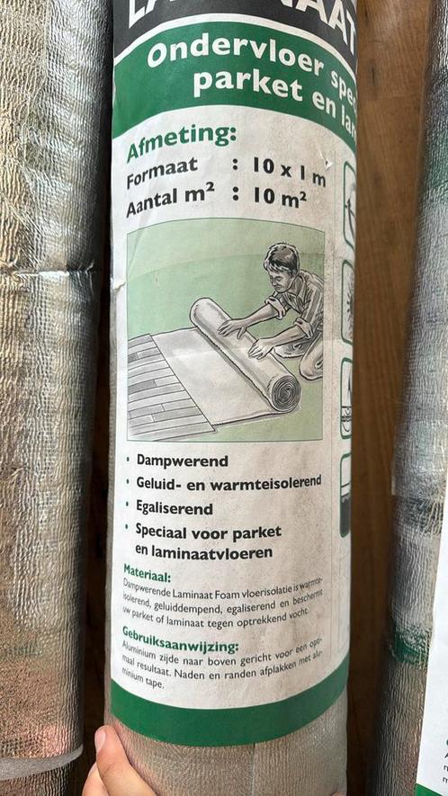 Laminaat foam, Doe-het-zelf en Verbouw, Isolatie en Afdichting, Zo goed als nieuw, Overige materialen, Minder dan 4 cm, 15 m² of meer
