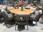 4 Seasons outdoor low dining calpi set!, Ophalen, Nieuw, Aluminium, 6 zitplaatsen