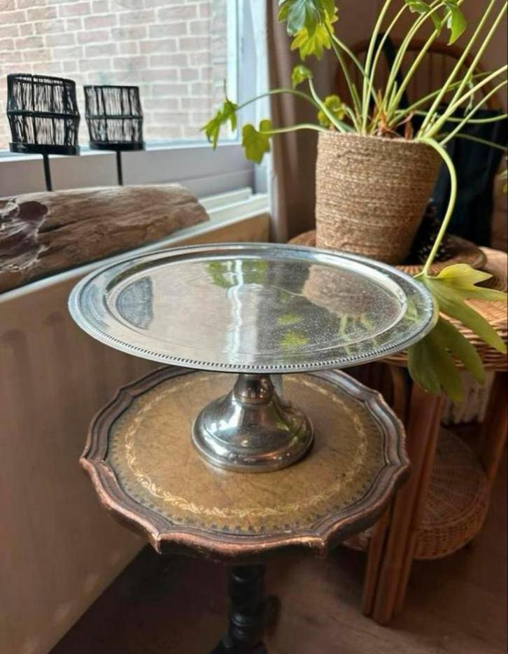 Zilverkleurige etagere van riviera maison - groot formaat, Huis en Inrichting, Woonaccessoires | Etagères, Ophalen of Verzenden