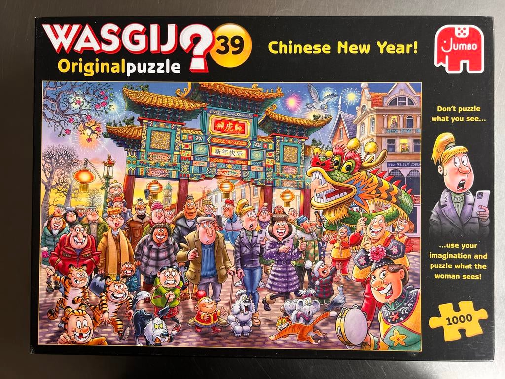 Wasgij Original 39 Chinees Nieuwjaar Puzzel 1000 Stukjes, Ophalen of Verzenden, 500 t/m 1500 stukjes, Zo goed als nieuw, Legpuzzel