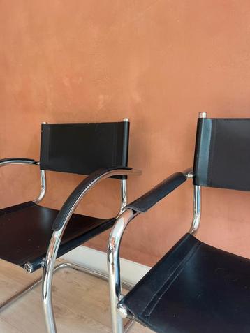 Chrome - leer Vintage stoelen beschikbaar voor biedingen