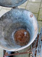 Stoer doorleefde zinken vuilnisemmer, Ophalen of Verzenden