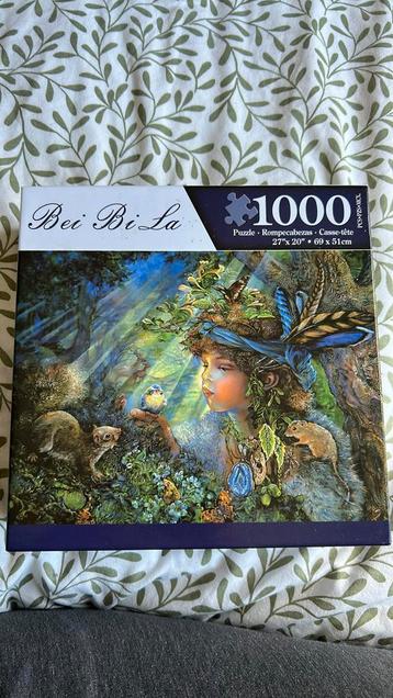 Legpuzzel 1000 stukjes elf met bosdieren beschikbaar voor biedingen