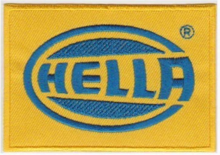 Hella stoffen opstrijk patch embleem, Motoren, Accessoires | Stickers, Ophalen of Verzenden