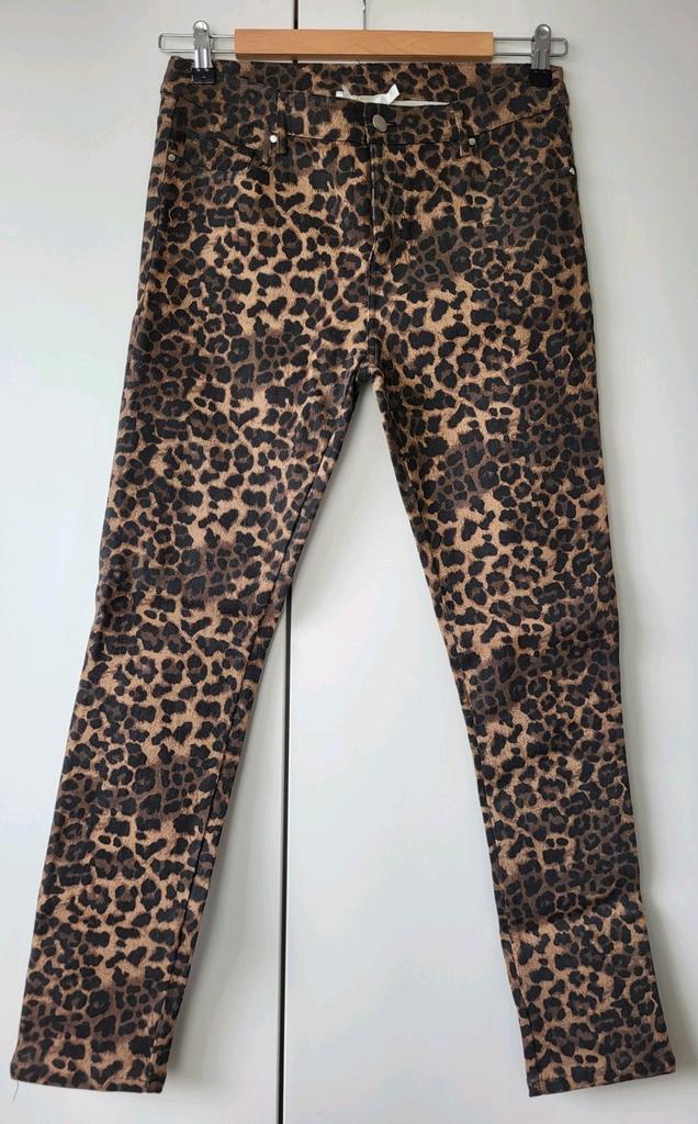 Nieuwe leopard broek maat 38 met labels Lonneke Nooteboom, Kleding | Dames, Broeken en Pantalons, Nieuw, Maat 38/40 (M), Overige kleuren