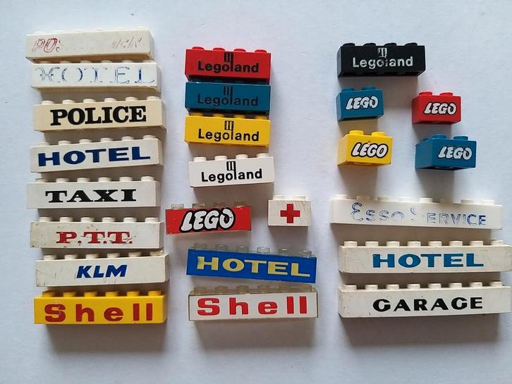 Diverse bedrukte legostenen, Kinderen en Baby's, Speelgoed | Duplo en Lego, Gebruikt, Ophalen of Verzenden