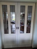 Glas in lood Schuifdeuren, Ophalen, Gebruikt, Minder dan 80 cm, Binnendeur
