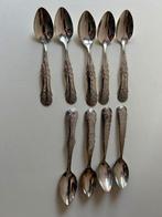9 verzilverde lepeltjes, Antiek en Kunst, Antiek | Bestek, Ophalen of Verzenden
