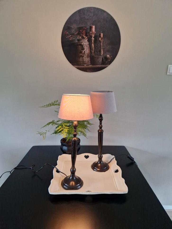 Set van 2 Stijlvolle Tafellampen, Huis en Inrichting, Lampen | Vloerlampen, Ophalen