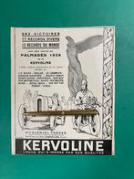 Kervoline Motorcycle Oil Achiement 1929 FRA (Origineel), Verzamelen, Tijdschriften, Kranten en Knipsels, Knipsel(s), Ophalen of Verzenden